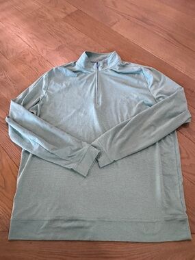 Men's johnnie-O - quarter zip - teal Size Large